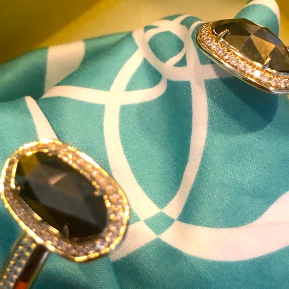 NWOT Kendra Scott RARE & RETIRED Erica Bracelet Pyrite & Yellow Gold So Sparkly! - Picture 6 of 13